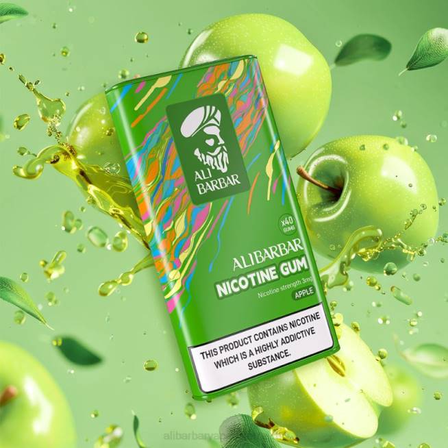 Alibarbar Nicotine Content - Apfel 6H4698 Alibarbar Nikotinkaugummi