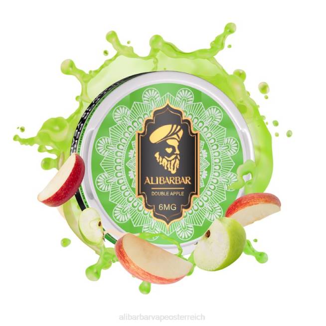 Alibarbar Nicotine Vape - Doppelapfel 6H4696 Alibarbar Nikotinbeutel