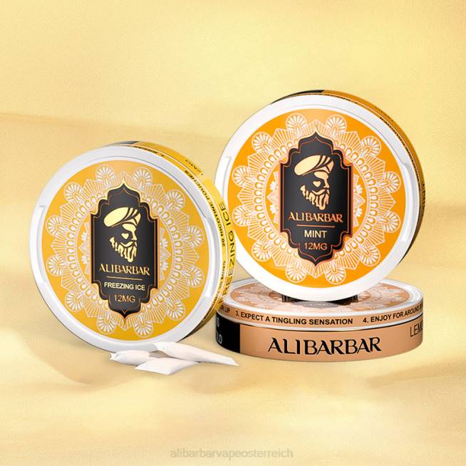Alibarbar Nicotine Vape - Heidelbeere saure Himbeere 6H4680 Alibarbar Nikotinbeutel