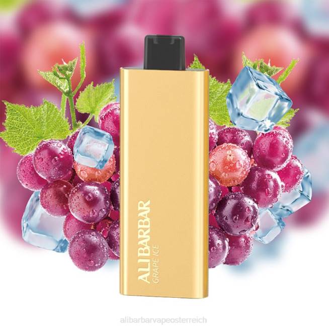 Alibarbar Nicotine Vape - Traubeneis 6H4656 Alibarbar Pandora 7000 Einweg-Vaporizer