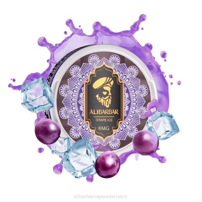 Alibarbar Vape Flavours - Traubeneis 6H4685 Alibarbar Nikotinbeutel