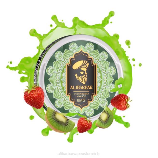 Alibarbar Vape Nicotine - Erdbeer-Kiwi-Eis 6H4691 Alibarbar Nikotinbeutel