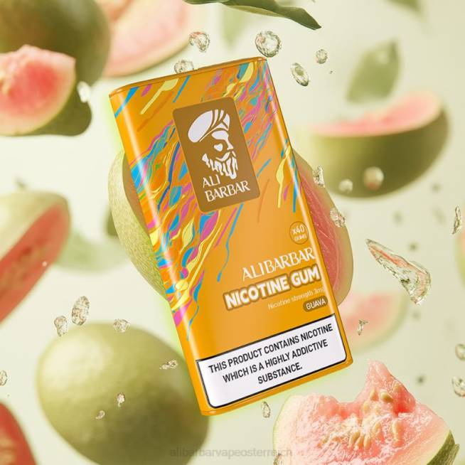 Alibarbar Vape Nicotine Content - Guave 6H46100 Alibarbar Nikotinkaugummi