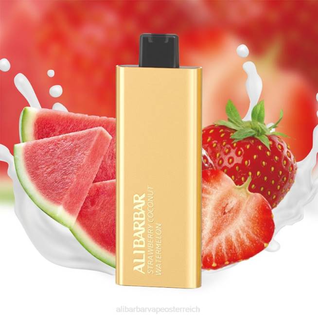 Alibarbar Vape Review - Erdbeer-Kokos-Wassermelone 6H4662 Alibarbar Pandora 7000 Einweg-Vaporizer