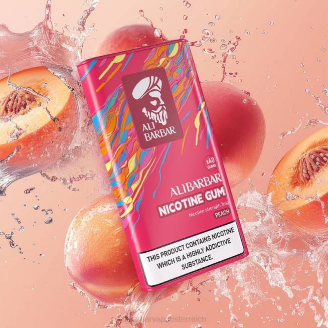 Alibarbar Vape Review - Pfirsich 6H46102 Alibarbar Nikotinkaugummi