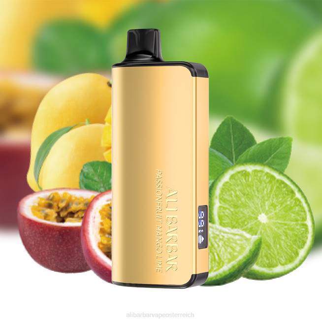 Alibarbar Vape Review - Passionsfrucht-Mango-Limette 6H4622 Alibarbar Ingot 9000 Einweg-Vaporizer
